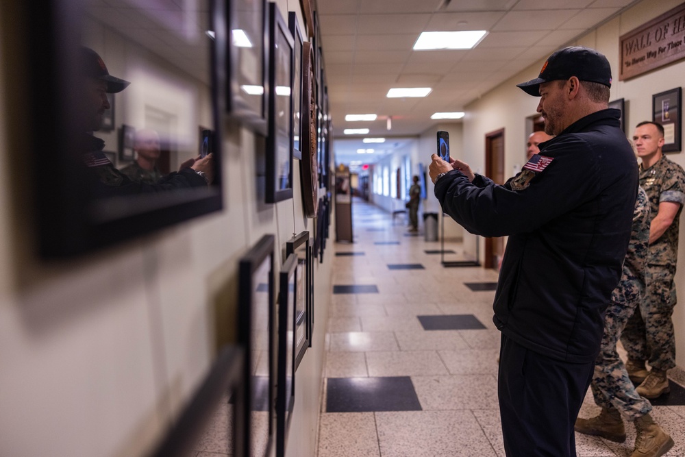 David Boreanaz Visits Marine Corps Base Quantico and the FBI Academy