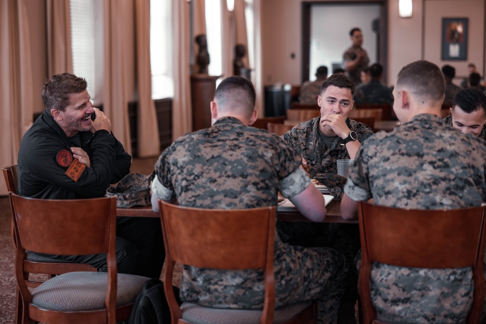 David Boreanaz Visits Marine Corps Base Quantico and the FBI Academy