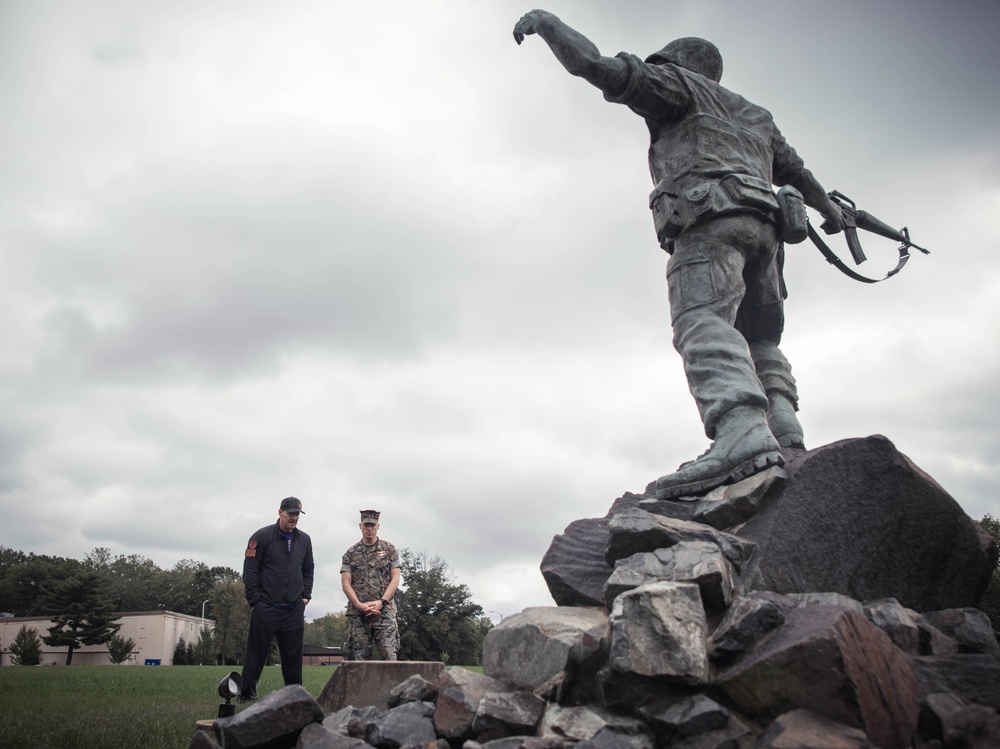 David Boreanaz Visits Marine Corps Base Quantico and the FBI Academy