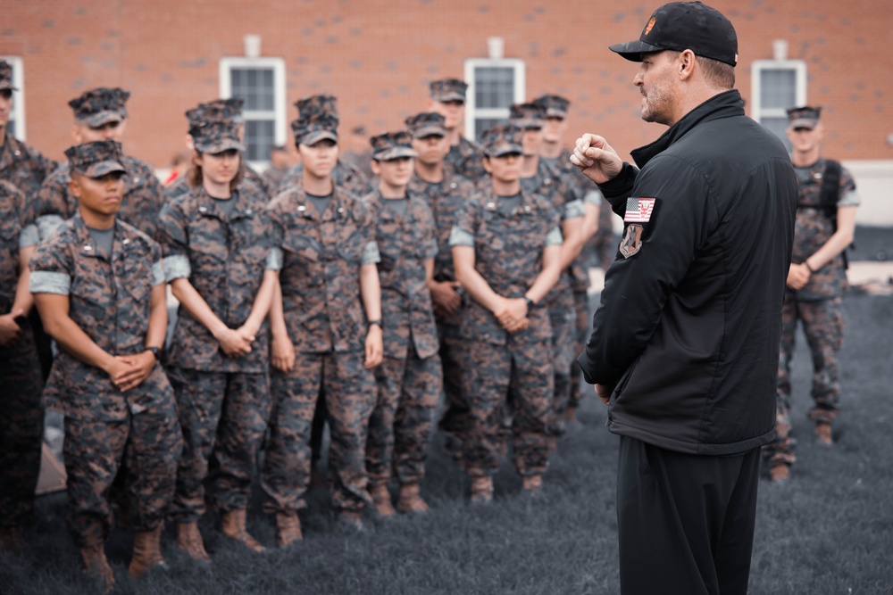 David Boreanaz Visits Marine Corps Base Quantico and the FBI Academy