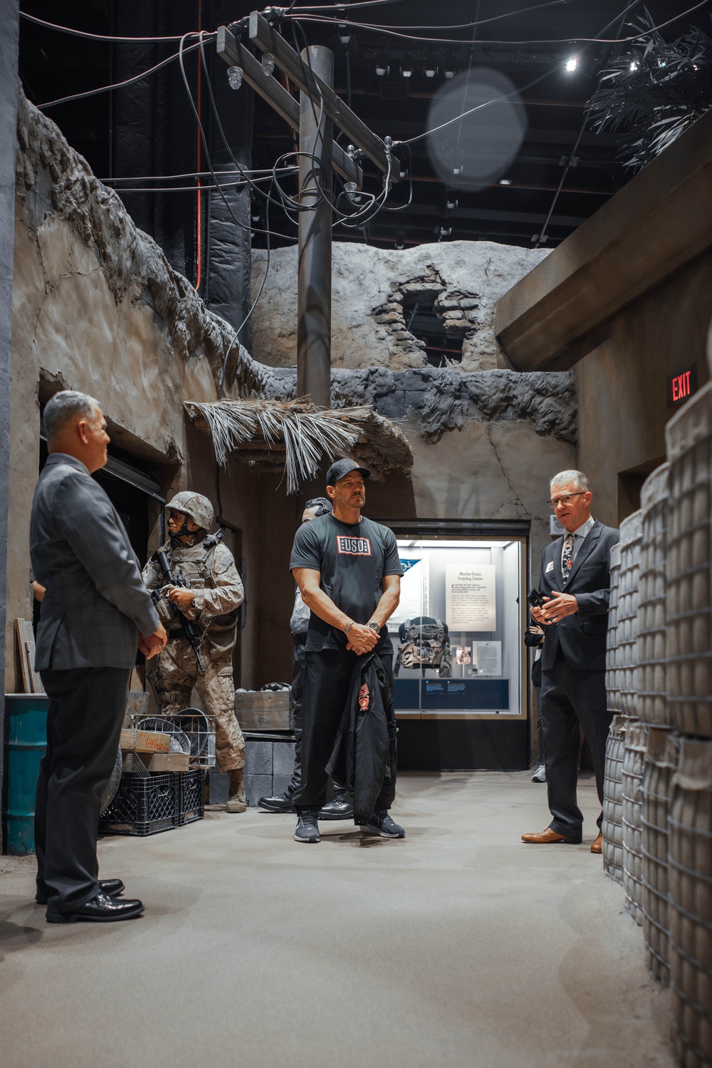 David Boreanaz Visits Marine Corps Base Quantico and the FBI Academy