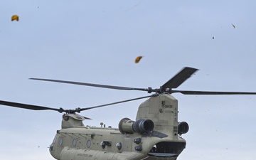 173rd Airborne Brigade jumps at Bunker Drop Zone