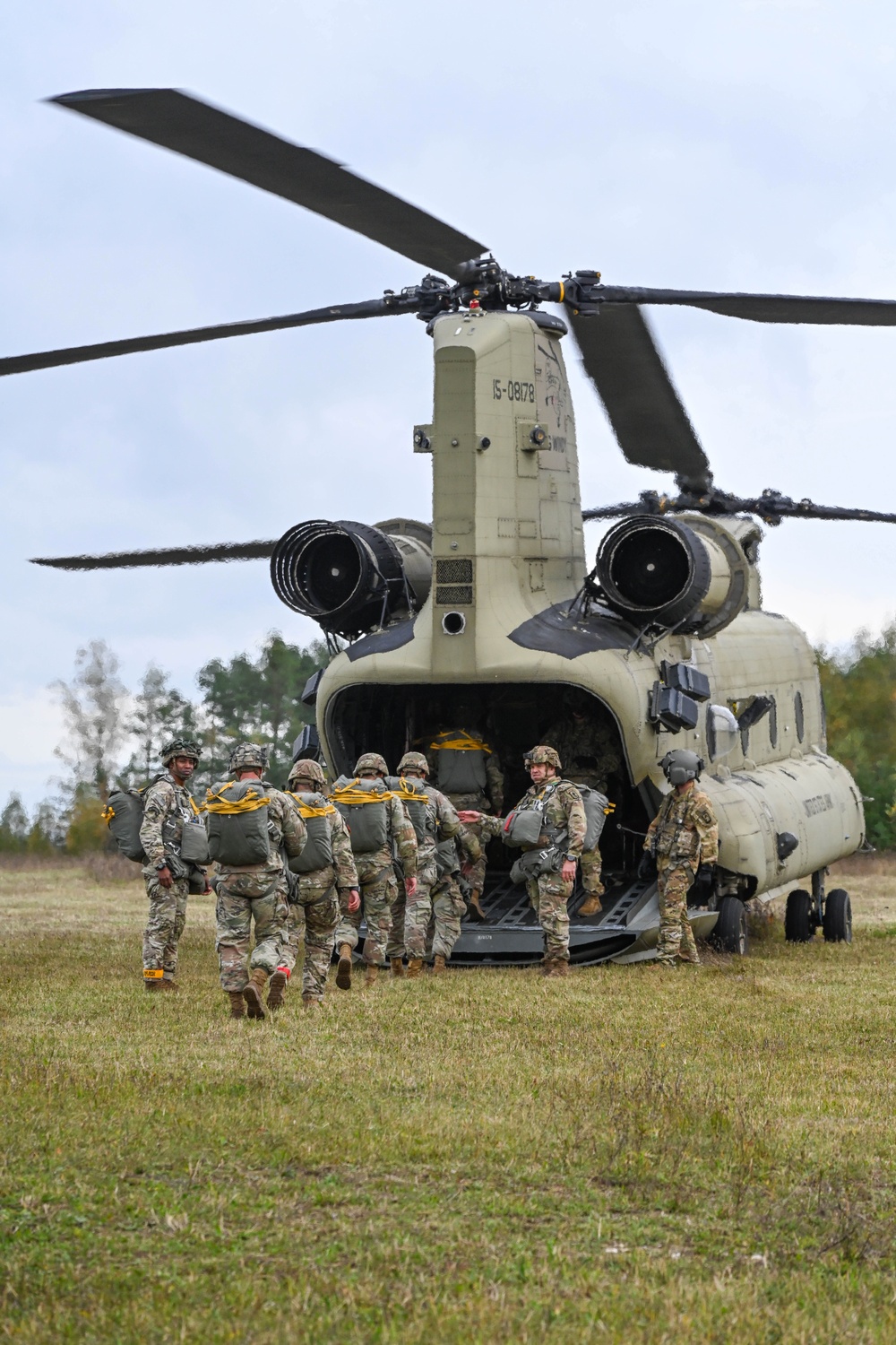 173rd Airborne Brigade jumps at Bunker Drop Zone