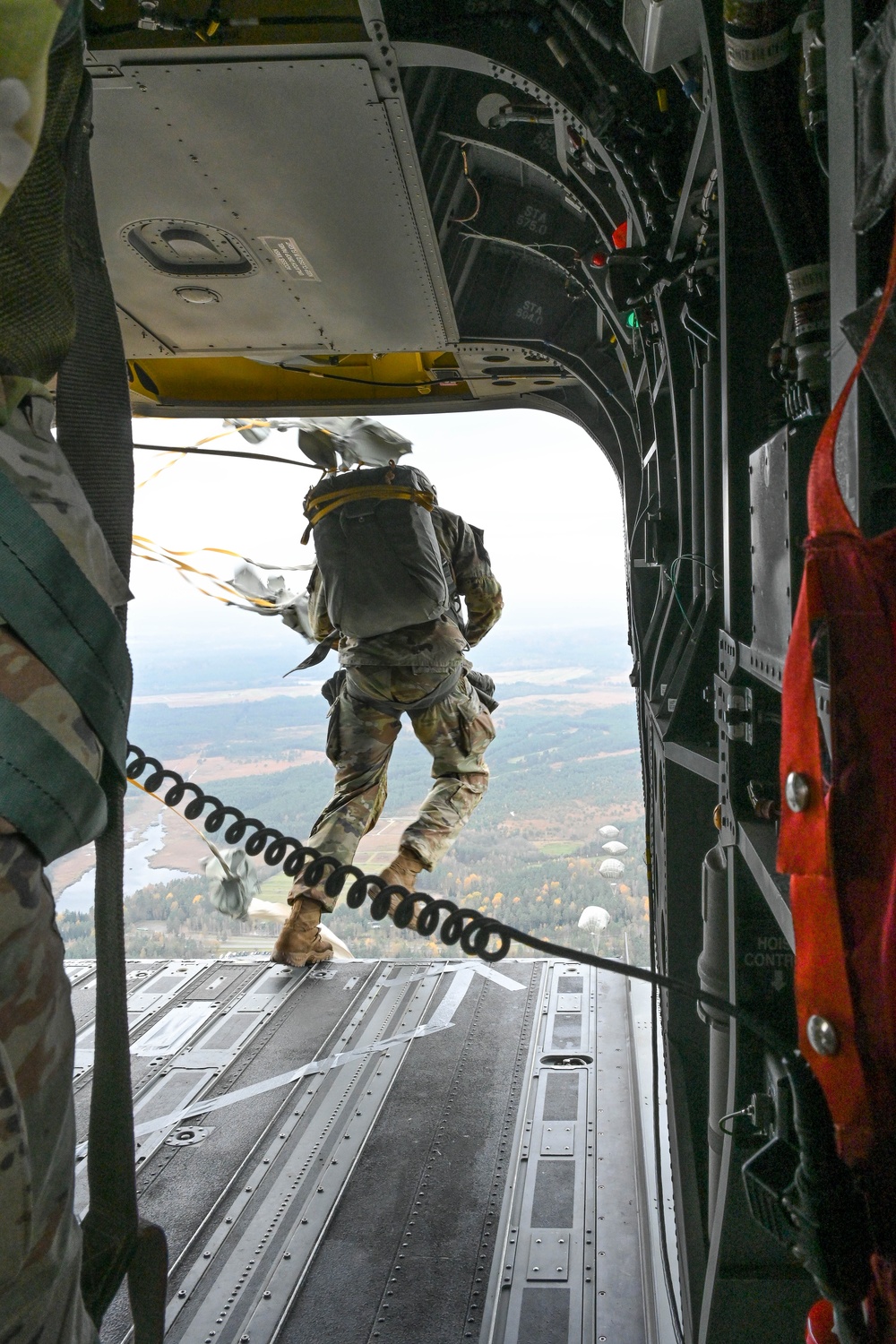 173rd Airborne Brigade jumps at Bunker Drop Zone