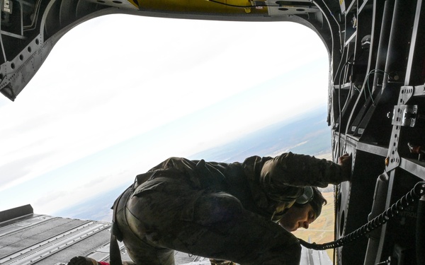 173rd Airborne Brigade jumps at Bunker Drop Zone