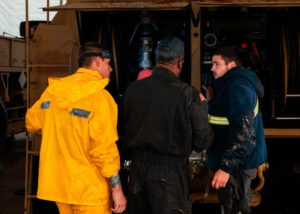 41st Field Artillery Brigade Wash Rack Operations