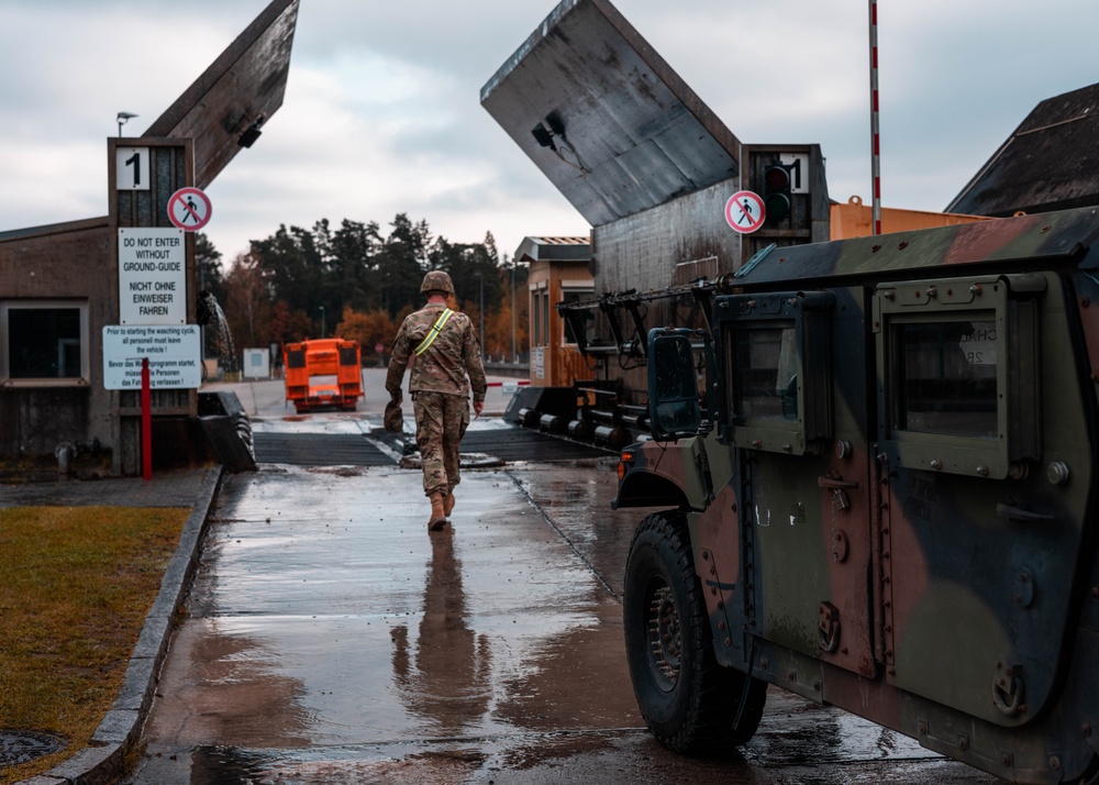 41st Field Artillery Brigade Wash Rack Operations