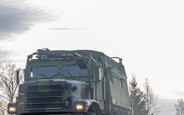 U.S. Marines Conduct Convoy Operations in Finland