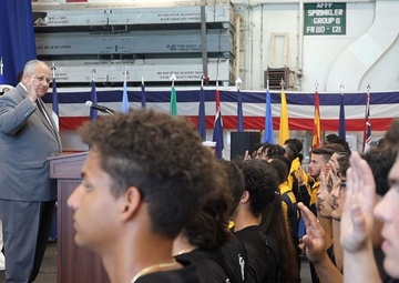 SECNAV swears in Future Sailors and Marines