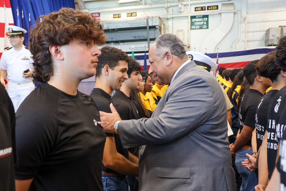 SECNAV swears in Future Sailors and Marines