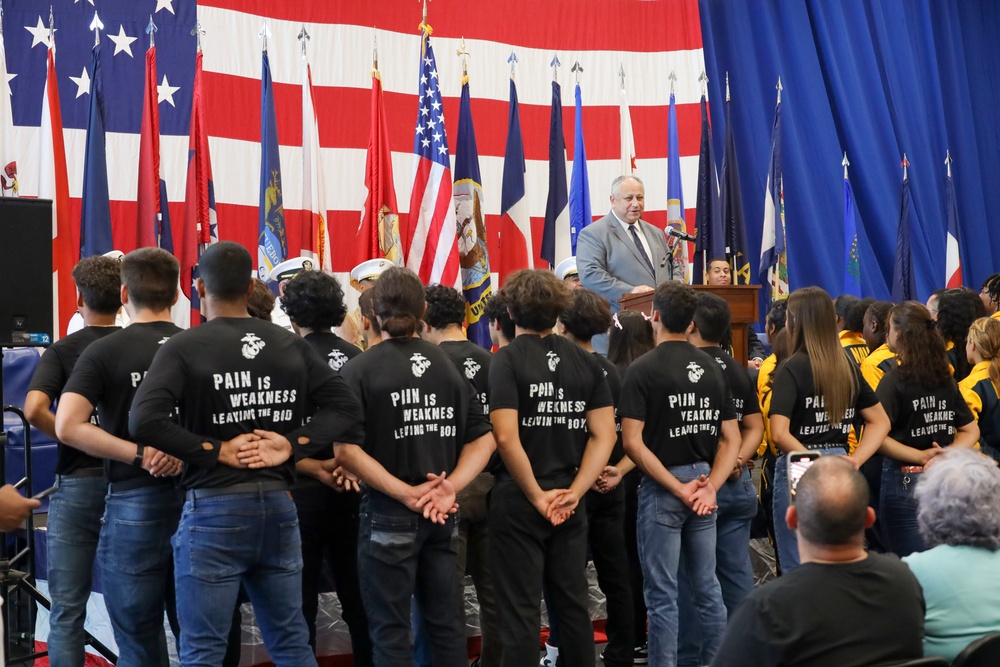 SECNAV swears in Future Sailors and Marines