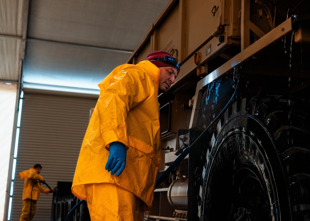 41st Field Artillery Brigade Wash Rack Operations