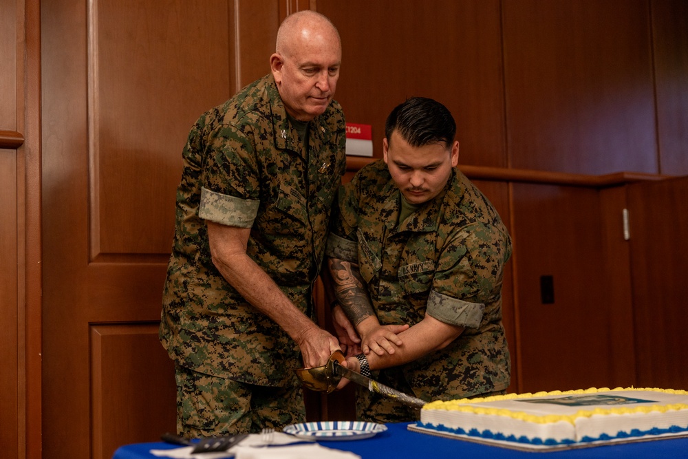 MARFORRES Marines and Sailors celebrate U.S. Navy's 249th Birthday