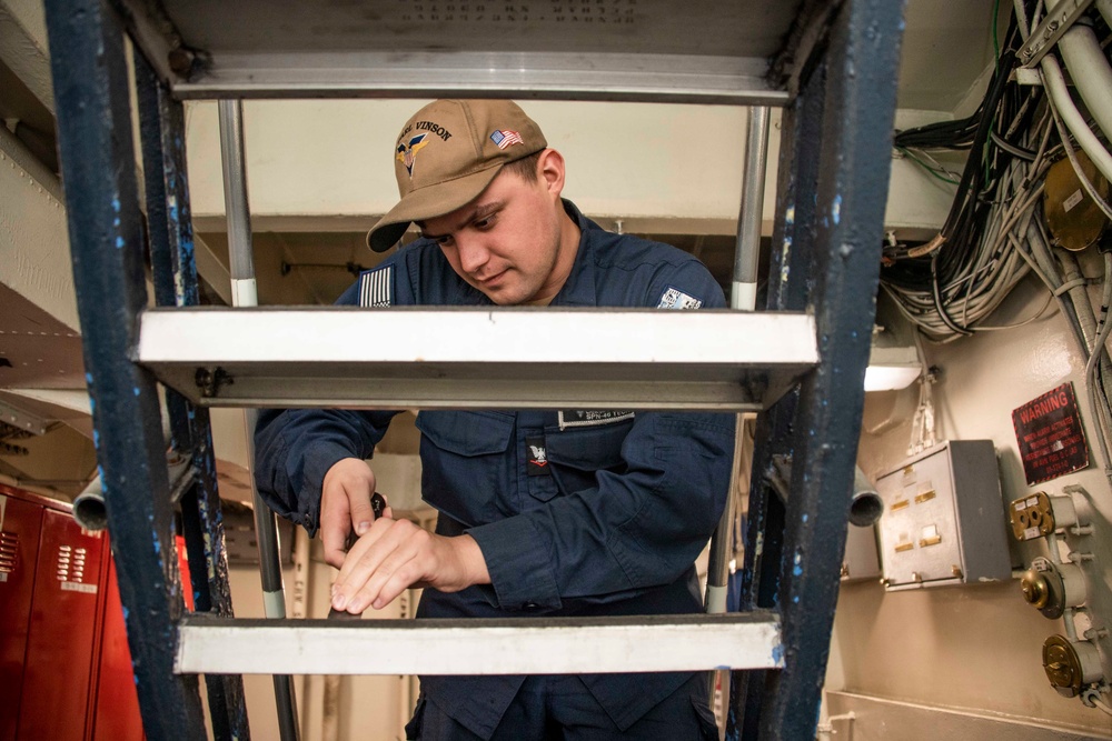 Daily Operations Aboard USS Carl Vinson