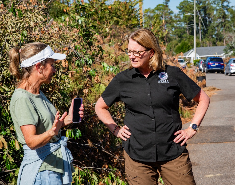 FEMA Administrator Criswell visits hurricane survivors in Augusta, GA