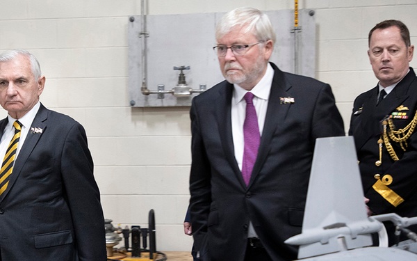 NUWC Division Newport hosts Australian ambassador, US Sen. Jack Reed for tours, discussions on Oct. 16
