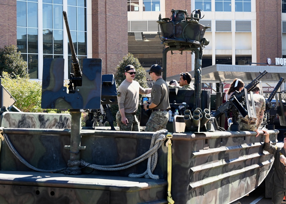 Special Boat Team 22 (SBT-22) takes their Special Operations Craft to MSU