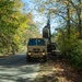 Tennessee Army National Guardsmen clear debris on Hartford Road in Cocke County, Tennessee