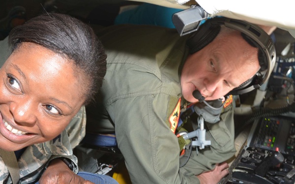 Tinker Honorary Commanders fly with the Okies
