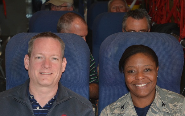 Tinker Honorary Commanders fly with the Okies