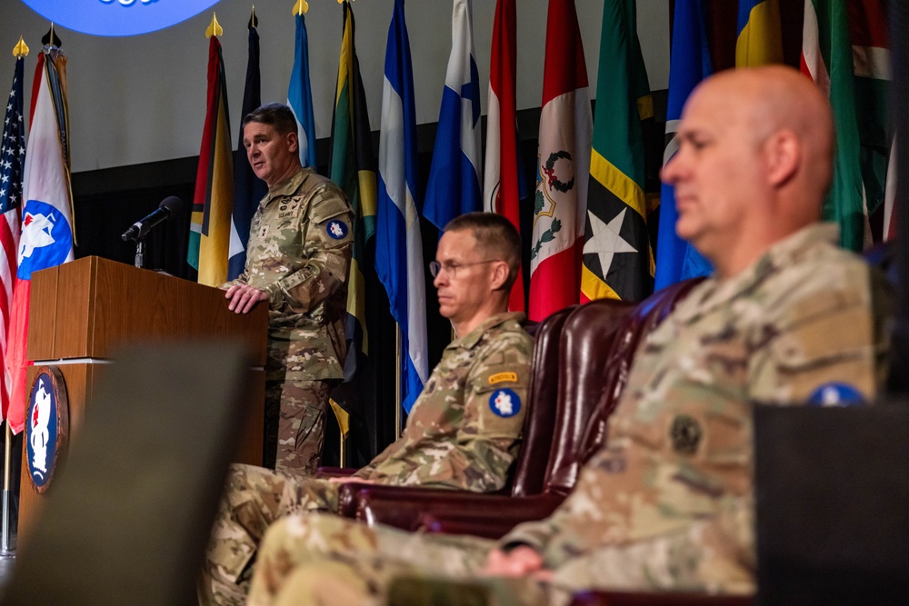 Army South Bids Farewell to Command Sgt. Maj. Graves and Welcomes Command Sgt. Maj. Olsen During Change of Responsibility Ceremony