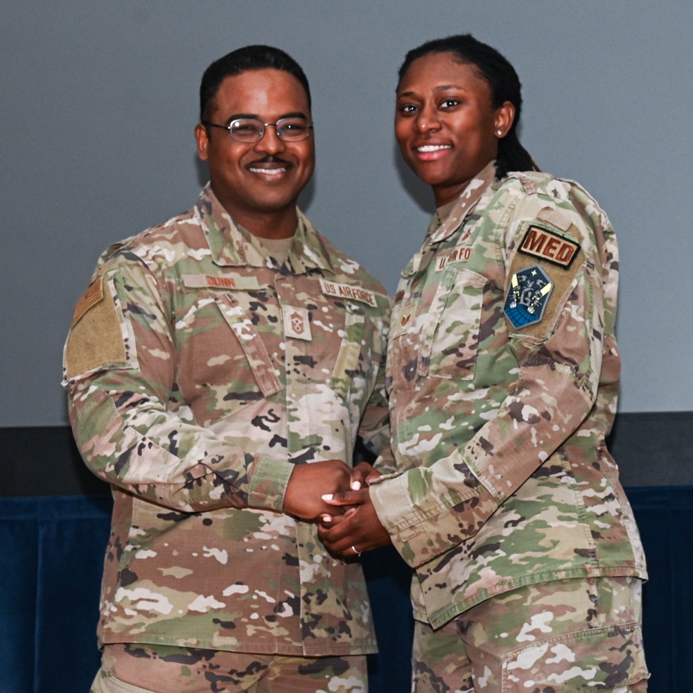 Maj. Gen. Jeannine Ryder and Chief Master Sgt. Jerry Dunn host Town Hall at Peterson SFB