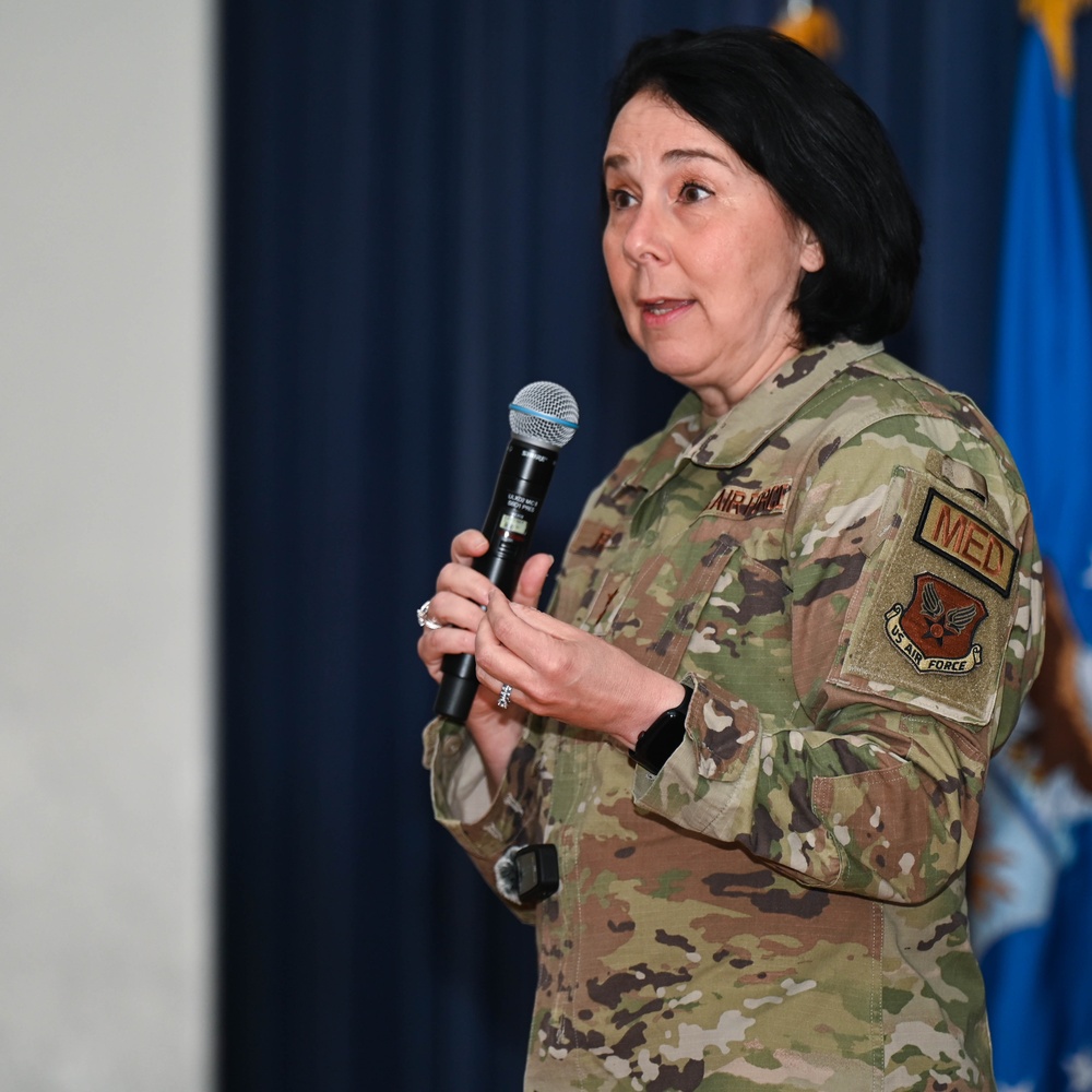 Maj. Gen. Jeannine Ryder and Chief Master Sgt. Jerry Dunn host Town Hall at Peterson SFB