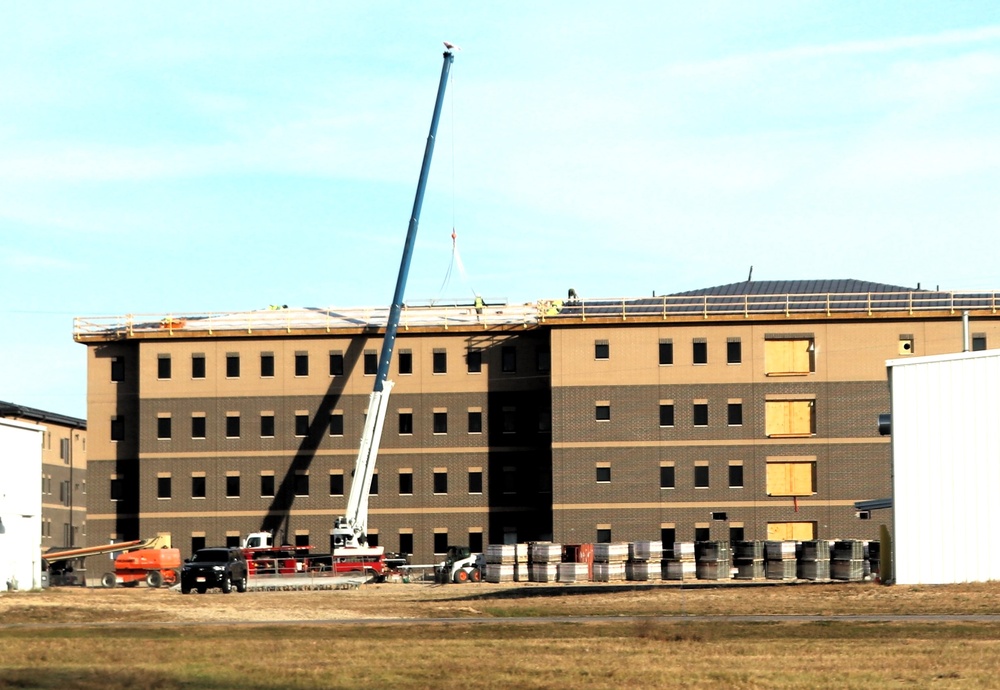 Fort McCoy’s fiscal year 2022-funded South Barracks Project surpasses 50 percent completion