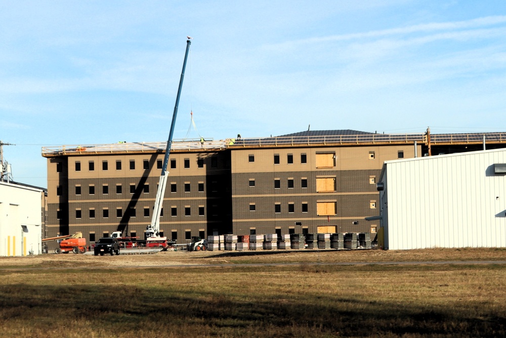 Fort McCoy’s fiscal year 2022-funded South Barracks Project surpasses 50 percent completion