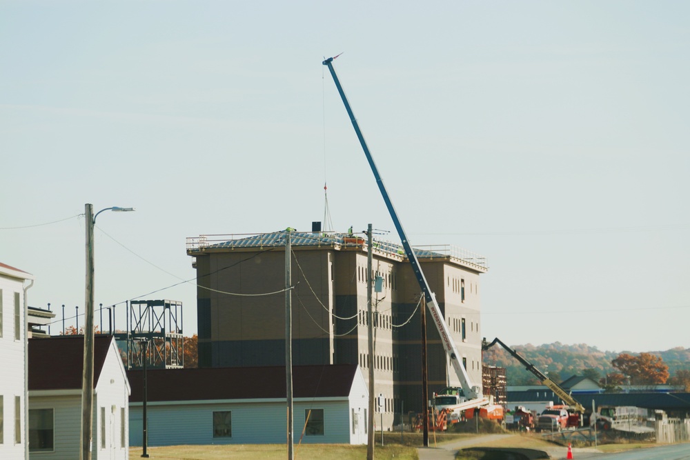 Fort McCoy’s fiscal year 2022-funded South Barracks Project surpasses 50 percent completion