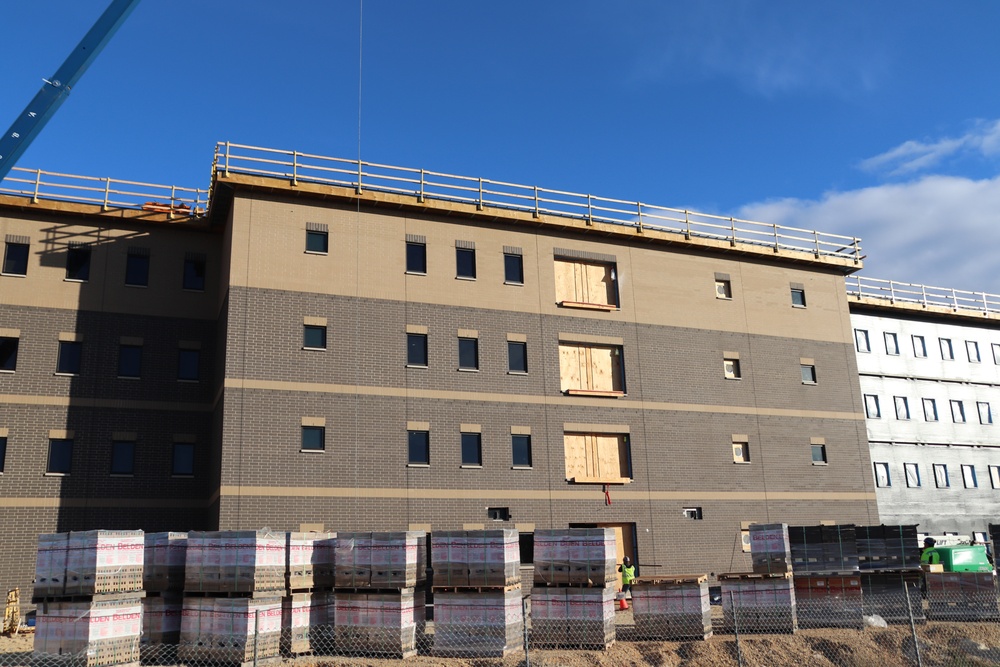 Fort McCoy’s fiscal year 2022-funded South Barracks Project surpasses 50 percent completion