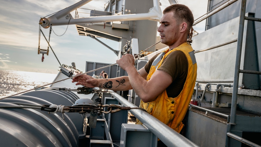 USS George Washington Conducts a Fueling-at-Sea with USS McCampbell