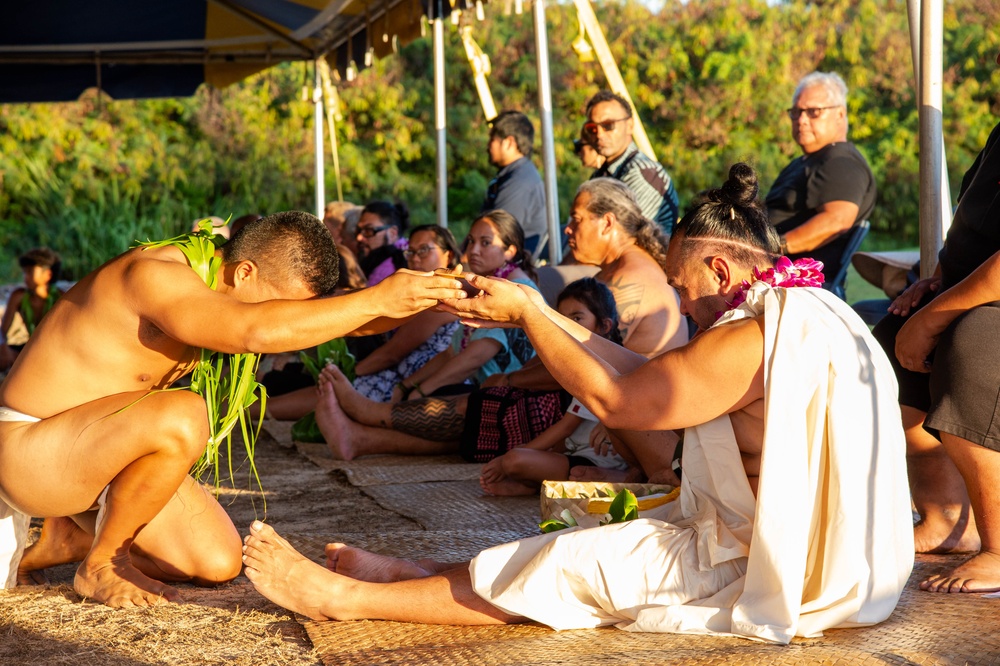 PMRF Hosts Aha ʻAwa Ceremony Rededicating Lua Kupapaʻu O Nohili (Crypt) Expansion for Safe Keeping of Iwi Kupuna