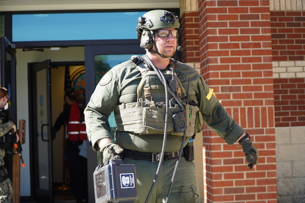 Annual Blue October integrated training exercise onboard Cheatham Annex