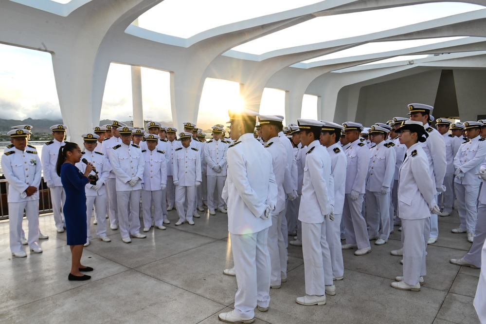 Japanese Training Squadron wreath-laying ceremony at USS Arizona Memorial