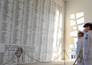 Japanese Training Squadron wreath-laying ceremony at USS Arizona Memorial
