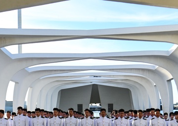 Japanese Training Squadron wreath-laying ceremony at USS Arizona Memorial