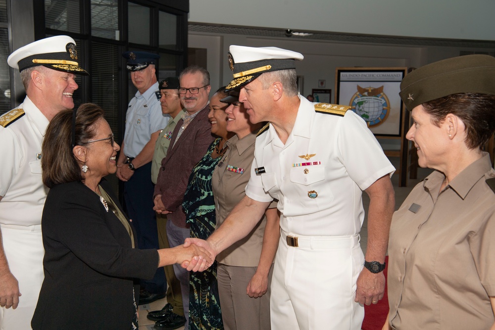 USINDOPACOM hosts Republic of the Marshall Islands President Hilda Heine