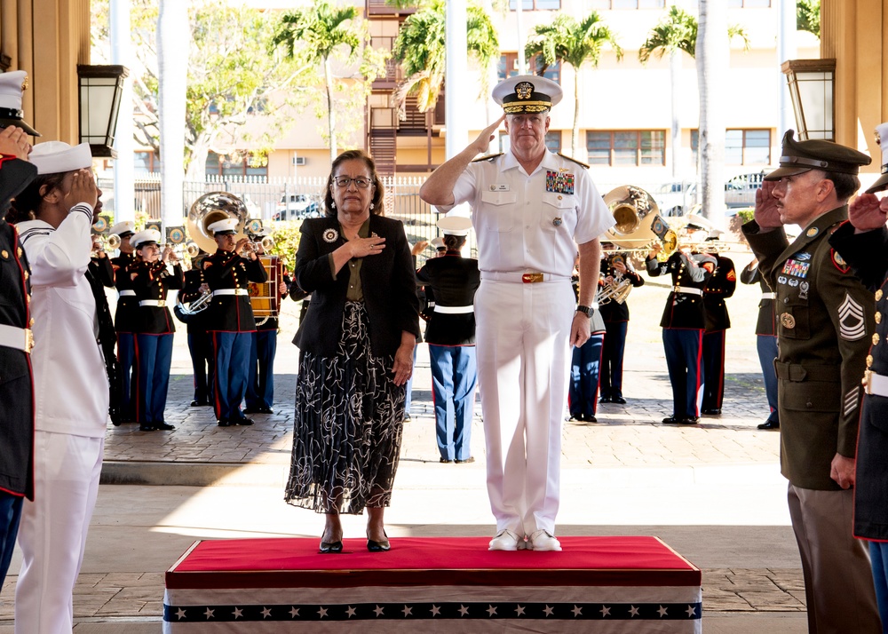 USINDOPACOM hosts Republic of the Marshall Islands President Hilda Heine