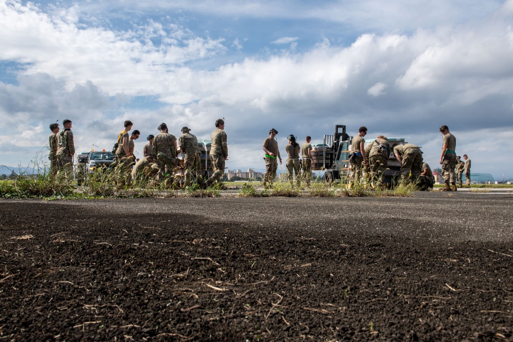 21 SOS, SOAMXS commit to proficiency with CV-22 precautionary landing practice