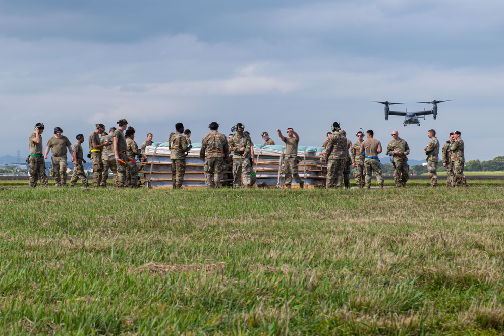 21 SOS, SOAMXS commit to proficiency with CV-22 precautionary landing practice