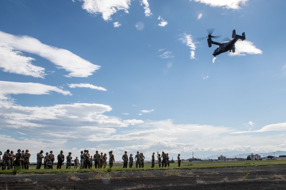 21 SOS, SOAMXS commit to proficiency with CV-22 precautionary landing practice