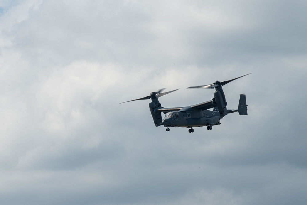 21 SOS, SOAMXS commit to proficiency with CV-22 precautionary landing practice