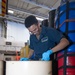 USS George Washington Sailors secure hazardous material