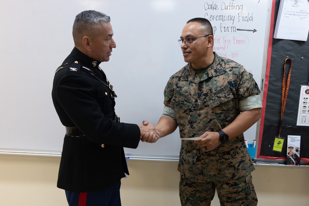 Camp Blaz delivers 249th Marine Corps Ball invitations