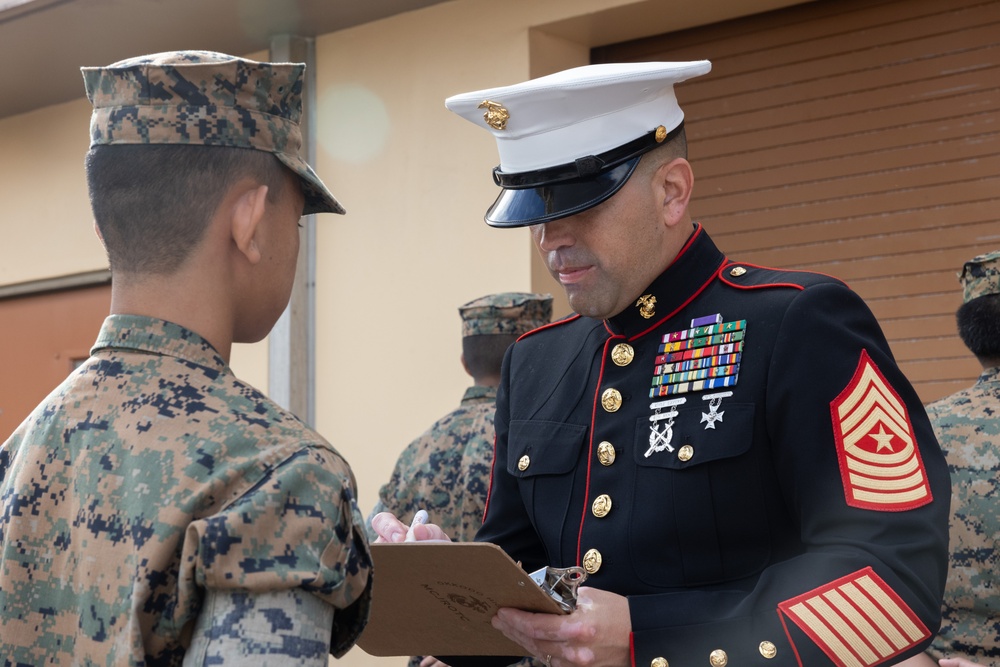 Camp Blaz delivers 249th Marine Corps Ball invitations