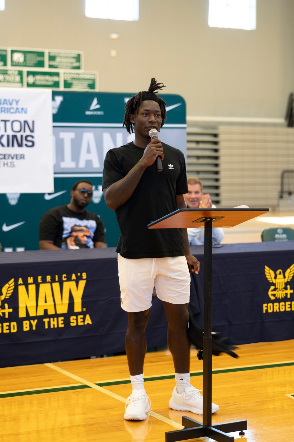 NTAG Miami Presents Wilson Watkins, Jr. with 2025 Navy All-American Bowl Jersey