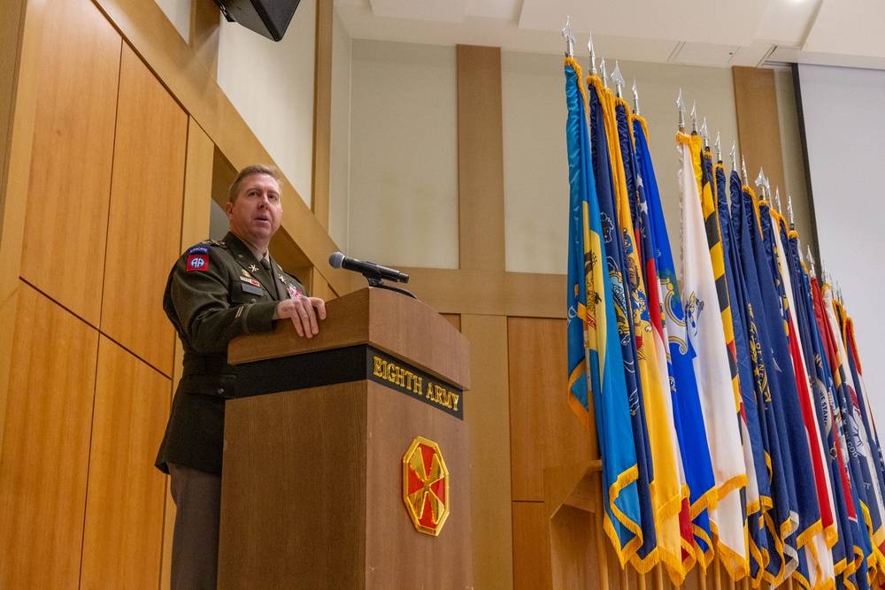 35th ADA BDE hosted the Eighth Army Quarterly Retirement Ceremony