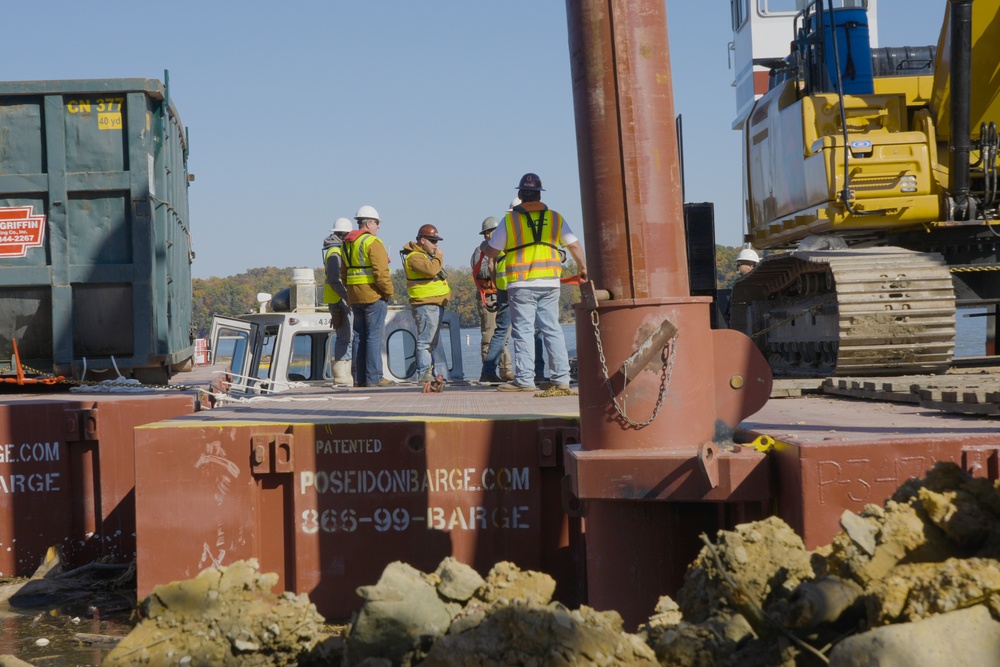 USACE Launches Barges at Claytor Lake in Wake of Hurricane Helene