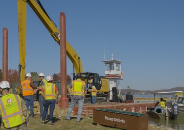 USACE Launches Barges at Claytor Lake in Wake of Hurricane Helene